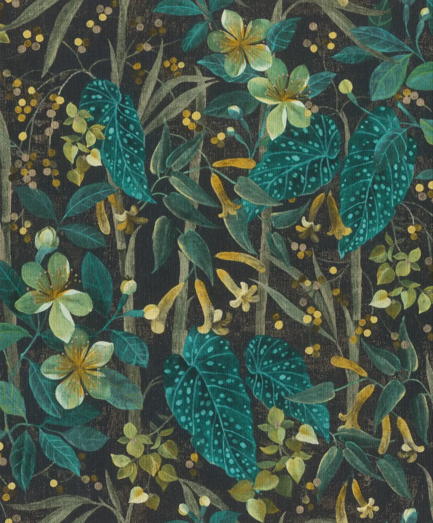 Papier peint — Givre bleu
