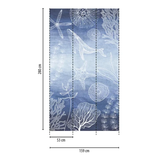Papier peint — Ardoise bleue Tendre