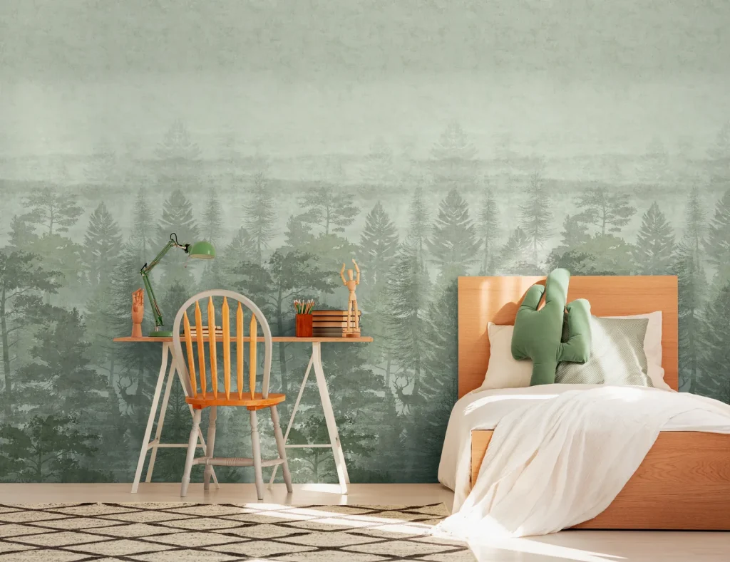 Papier peint — Mimosa Brumeux