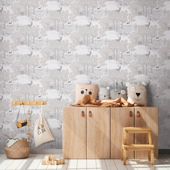 Papier peint — Anthracite Givré