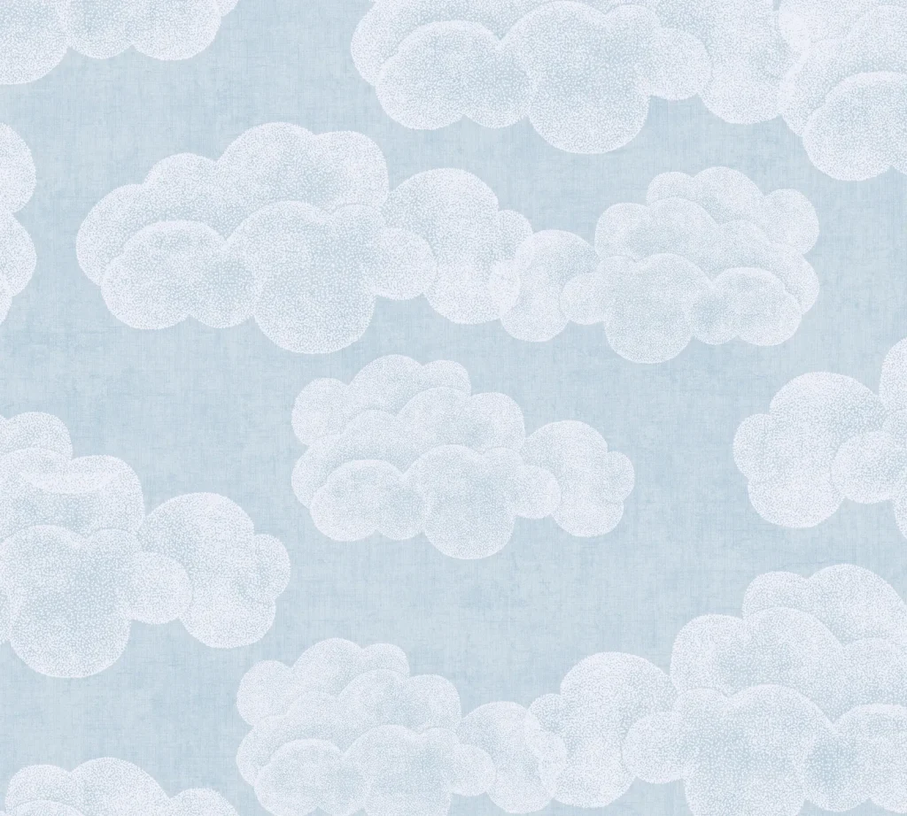Papier peint — Écume bleue Claire
