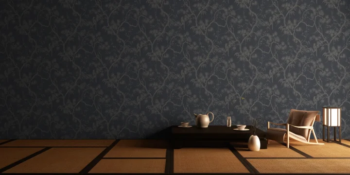 Papier peint — Grisaille Cendrée