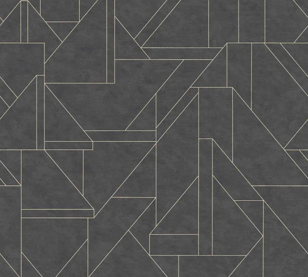 Papier peint — Argent Cendré