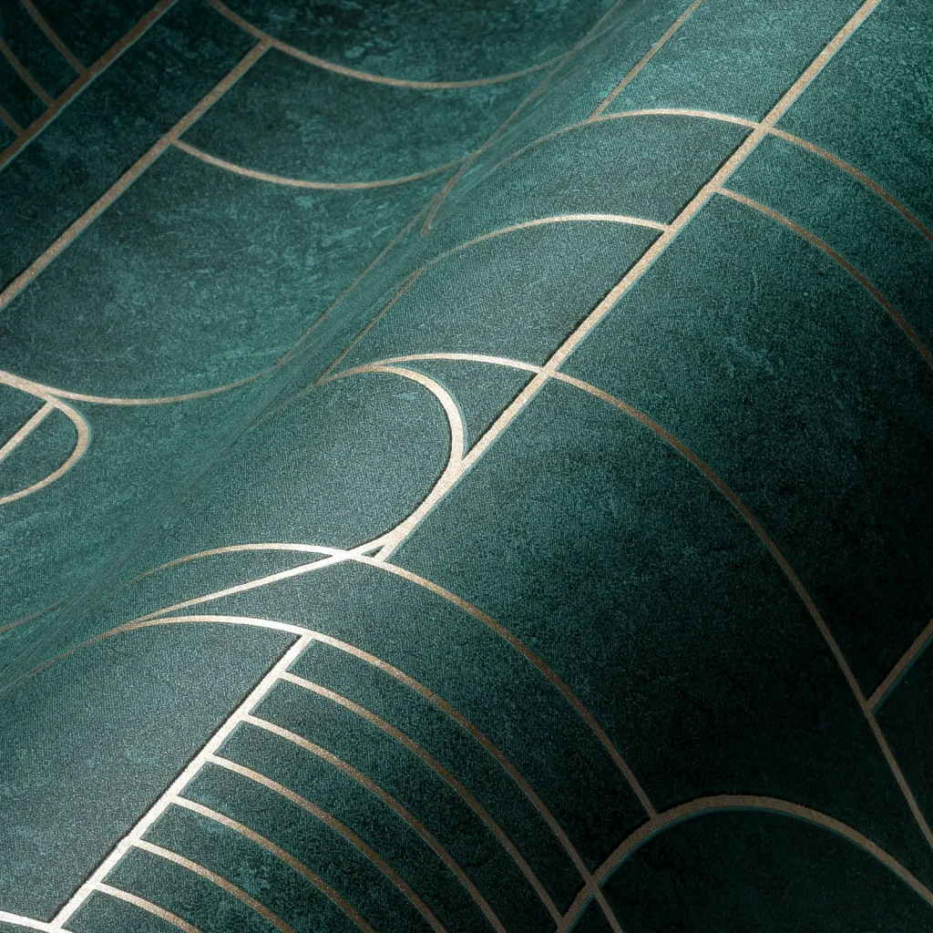 Papier peint — Nuit bleue Cendrée