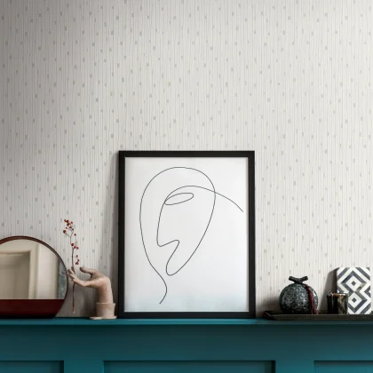 Papier peint — Meulière grise Voilée