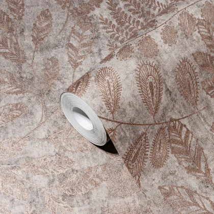 Papier peint — Ocre rouge Tendre