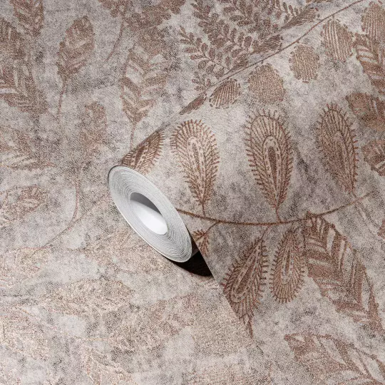 Papier peint — Ocre rouge Tendre