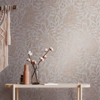 Papier peint — Ocre rouge Tendre